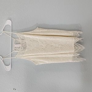 White lace tank top, 2XL, No Boundaries